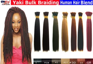Yaki Bulk Braiding Hair Synthetic Fibre Human Hair Blend – 18” - Picture 1 of 5