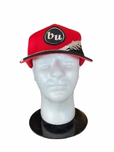 Boston University Terrier Mütze BU Logo Stickerei Kunstleder Riemen Nissun Tag - Bild 1 von 8