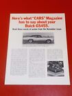 Nos Gm 1970 Buick Skylark Gs 455 Stage I /Dealership Road Test Sales Brochure