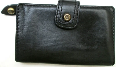 -AUTHENTIQUE portefeuille/porte-monnaie FRANCESCO BIASIA cuir TBEG vintage — 第 1/4 张图片