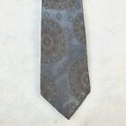 Wembly Wemsilk Tie 100% Polyester Striped Necktie Grey/Blue