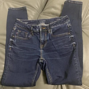 Vigoss Womens Denim Jeans 25 Thompson Tomboy Medium Dark Wash Skinny - Picture 1 of 15