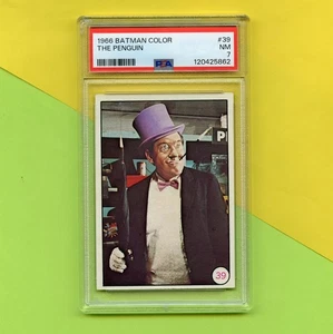Original 1966 Topps Batman Bat Laffs Trading Card #39 PSA 7 - Picture 1 of 3