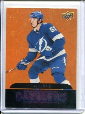 2020-21 Upper Deck Dazzlers Orange Rookie Cal Foote - Image 1 of 2