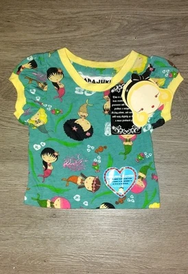 Harajuku Lovers Mermaid Print Girl's Top Size 3/6 - Image 1 of 4
