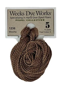 Weeks Dye Works - Size 5 Pearl Cotton - 10 Yard Skein - 1236 Mocha - Picture 1 of 1