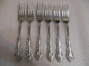 WILLIAM ROBERTS GLÄNZEND EDELSTAHL BESTECK PORZELLAN ESSGABELN 6 STÜCK - Bild 1 von 4