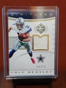 Cole Beasley 2017 Limited Limitless Materials Game-Worn Patch #LM-CB Cowboys - Bild 1 von 2