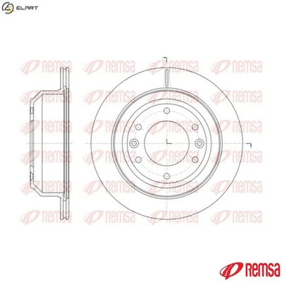 2x BRAKE DISC 61397.10 FOR HYUNDAI GRAND/STAREX/Travel/II/H-1/?? SATELLITE/Bus - Image 1 of 4