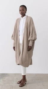 JOSLIN Melody Cotton / Cashmere Knitted Cardigan One Size Limited Edition - Picture 1 of 14