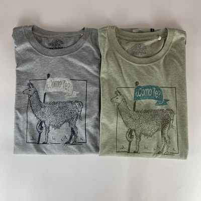 Lot of 2 Prana Como Te Llama Green Gray Short Sleeve Crewneck Shirts Mens XL - Image 1 of 4