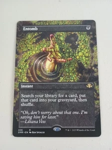 MTG Entomb (Borderless) Dominaria Remastered Magic The Gathering NM - Bild 1 von 2