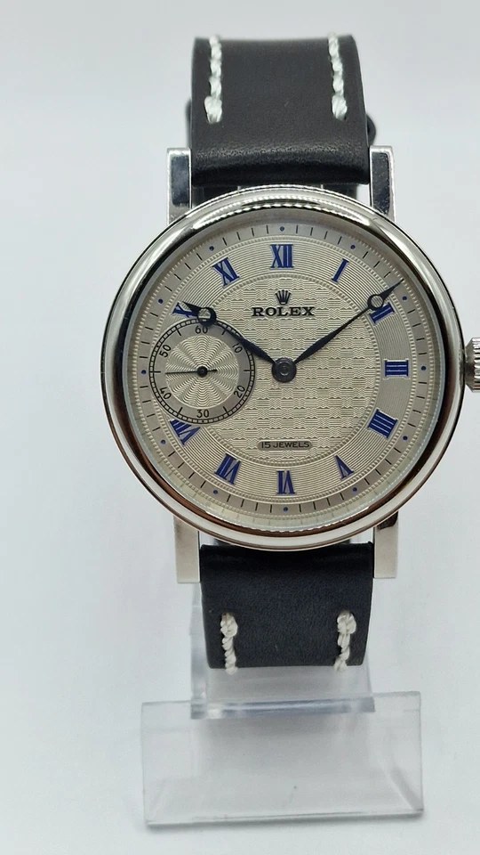 Rolex Wristwatch with Vintage Pocket Watch Movement Marriage 45mm - Image 1 of 4