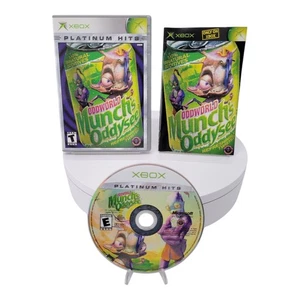 Xbox Oddworld Munchs Oddysee Platinum Hits 2002 Game with Case Manual - Picture 1 of 7
