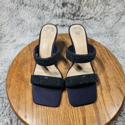 Vince Camuto Magaly Women Size 9.5M Embellished Block Heel Brazilian Made Sandal - Image 1 of 4