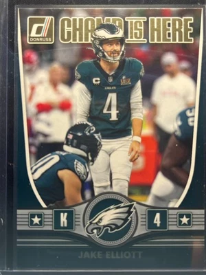 2025 Panini Donruss Champ is Here Jake Elliott - Image 1 of 2