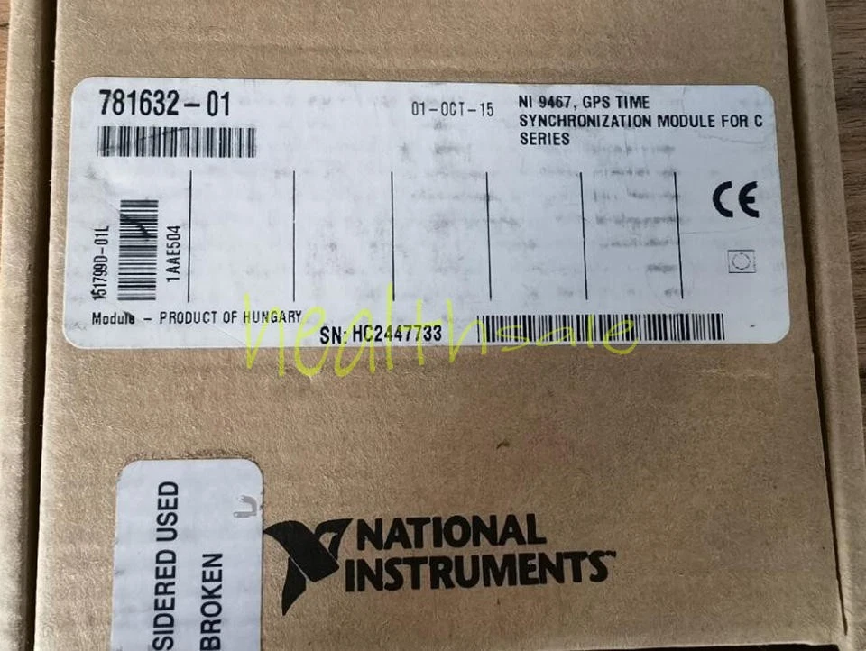 ONE NEW National Instruments GPS Synchronization Module NI 9467 781632-01 - Image 1 of 1