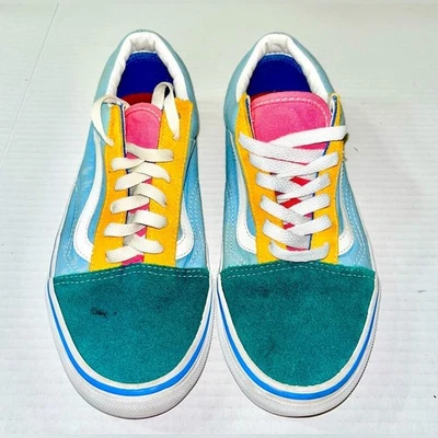 Vans Old Skool Sneakers Women's 7.5 Yacht Club Suede Colorblock Skateboard Retro - Image 1 of 4