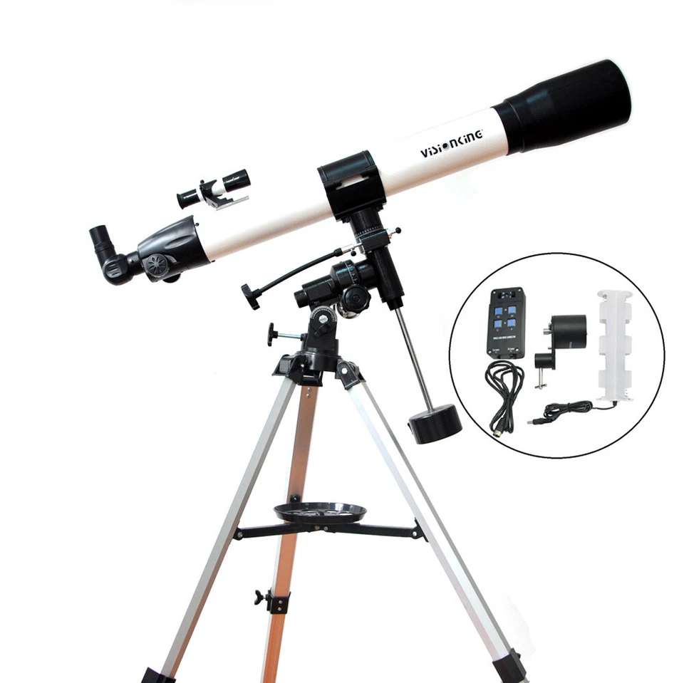 Visionking 80mm Refractor Astronomical Telescope Star Planet Finder with motor  - Image 1 of 4