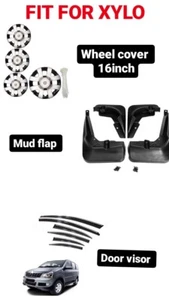 Fit For Xylo Universal Combo Kit With Wheel cover 16 inch ,Door Visor, Mudflap - Picture 1 of 4