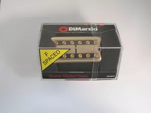 DiMarzio F-spaced Super Distor'Tron Bridge W/Gold Cover & Black Insert DP 297 - Picture 1 of 2