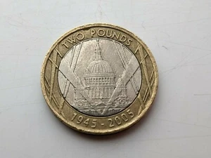Collectable 60th Anniversary Of The End Of World War 2 2005 £2 Coin - Picture 1 of 5