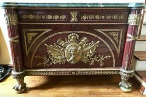French Empire 19th Century Cabinet Cover