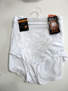 BALI 2-Pairs SHAPING brief FIRM Control White lace womens Plus ~ 3XL $37 - Picture 1 of 7