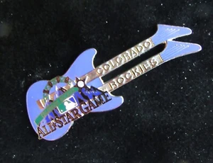 1998 All-Star Game Double Neck Guitar Pin Colorado Rockies - Picture 1 of 3