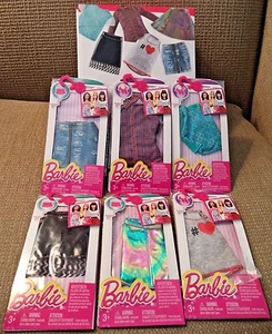 BARBIE FASHION PACK OF 6 TOP & SKIRTS CFX73 *NU* - Picture 1 of 2