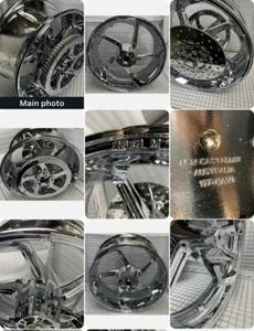 Harley CVO Pro Street Breakout 2016-17 REAR CHROME WHEEL PULLEY ROTOR OUTRIGHT - Picture 1 of 13