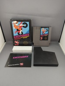 * Excitebike - Round Seal Rev-A (Nintendo NES, 1985) Complete CIB 