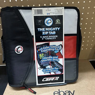 Pestaña con cremallera, carpeta con cremallera con 5 sub. Archivo, Negro, Tapa 3" - Estuche Trapper It - NUEVO SISTEMA OPERATIVO Foto 1 de 4