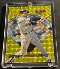 RARE 1996 CHUCK KNOBLAUCH BOWMAN'S BEST ATOMIC REFRACTOR #34 TWINS 