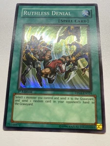 Yugioh Ruthless Denial Super Rare 1st Edition DP04-EN024 HP - Picture 1 of 24