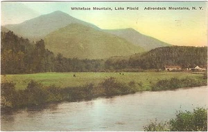 Whiteface Mountain, Lake Placid, Adirondack Mountains, NY Hand-Colored Postcard - Picture 1 of 2