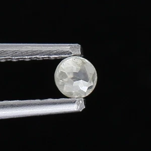 Diamante corte portugués forma redonda 0,12 quilates color amarillo claro diamante natural - Imagen 1 de 10