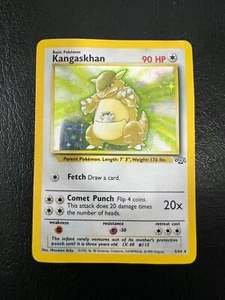 Pokemon WOTC 1999 Jungle Base Set Kangaskhan holo Rare Vintage Pokemon Card - Foto 1 di 4