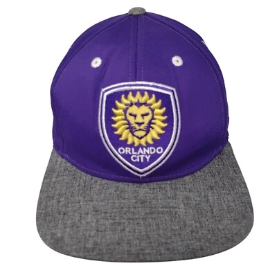 Adidas Gorra Snapback Gris Púrpura Orlando City SC MLS Fútbol Bordado Logo Foto 1 de 4