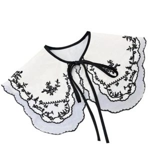 Embroidery Collar False Collar Dickey Collar Shoulder Wrap Detachable Collar - Picture 1 of 9