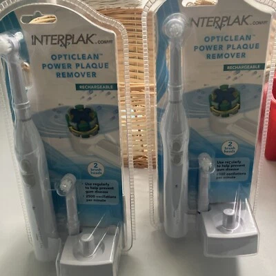 INTERPLAK OPTICLEAN POWER PLAQUE REMOVER - RECHARGEABLE  Pack Deal Toothbrush - Image 1 of 3