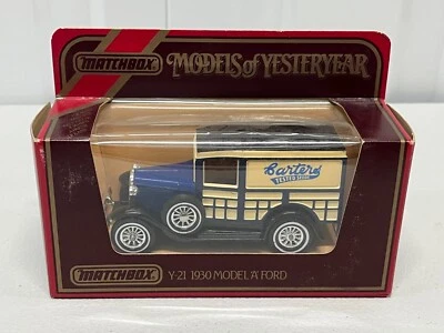 Matchbox Models of Yesteryear Y-21 1930 Ford A Van 1:40 Barters Seed Boxed - Image 1 of 4