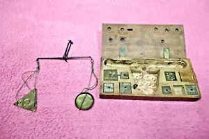 Apothekerwaage - Reisewaage - wohl 18. Jahrhundert - Louis D'or - Bild 1 von 15