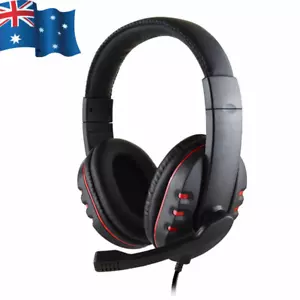 Gaming Headset Headphone with Microphone Volume Wired for PS4 PS5 XBOX SWITCH - Picture 1 of 3