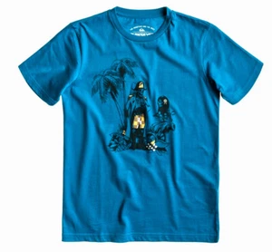 Quiksilver Jungen KA Shirt in blau mit großem Print Gr. M / 12 / 152 Neu in OVP - Bild 1 von 1