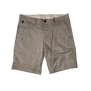 G-STAR Men's Dk Concrete Beige Bronson 1/2 Short RRP £60 - Picture 1 of 3