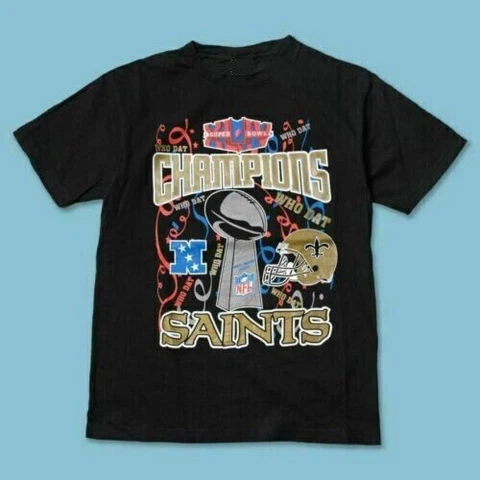 New Orleans Saints T Shirt Vintage Super Bowl 2009 NFL Sport Football Team Tee Cover