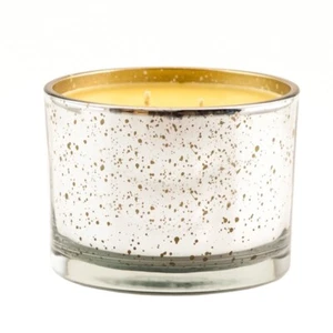 ENTITLED 16 oz 2 Wick Stature Platinum On Gold Reflective Candle Tyler Candle Co - Picture 1 of 1