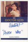 2022 Dr Doctor Who Series 11 12 Autograph Card Parkes "Doctor Who" 