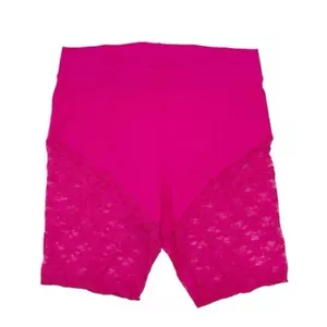 NEW Torrid 9 Inch Signature Waist Lace Inset Bike Short Pink Peacock Size 2X - Picture 1 of 6